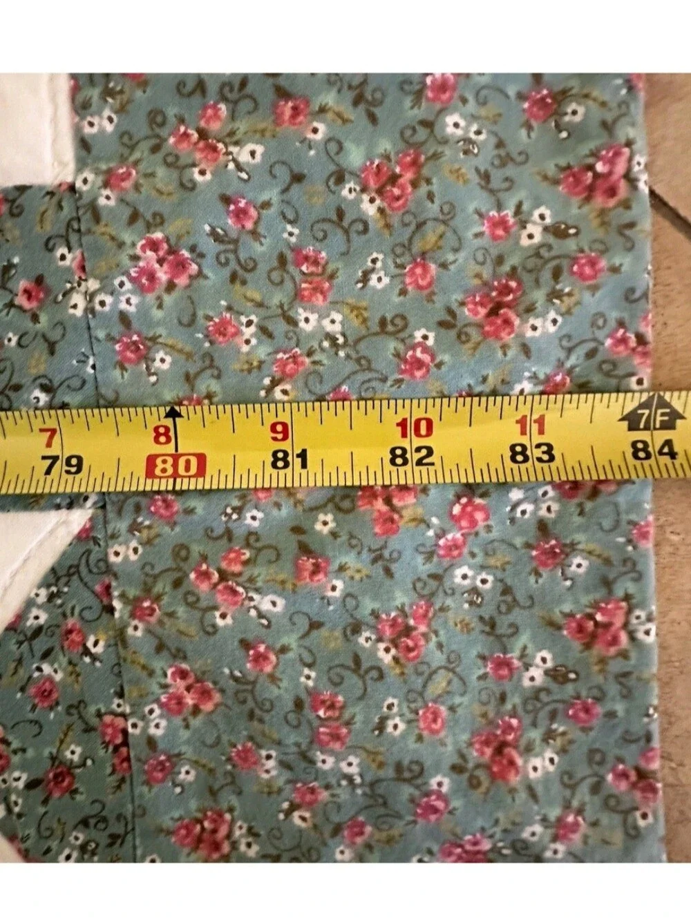 Vintage handmade flying geese quilt